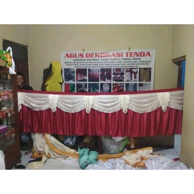 Jual Skirting meja/Pinggiran meja prasmanan/Rampel meja prasmanan ...