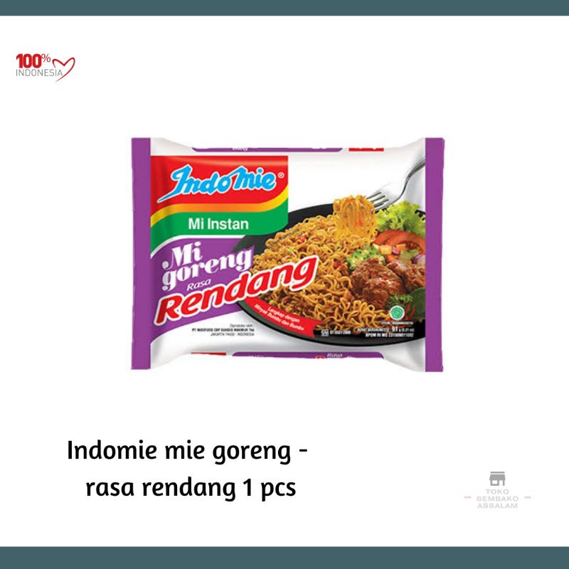 Jual Indomie mie goreng rendang / indomie goreng rendang / mie rendang ...