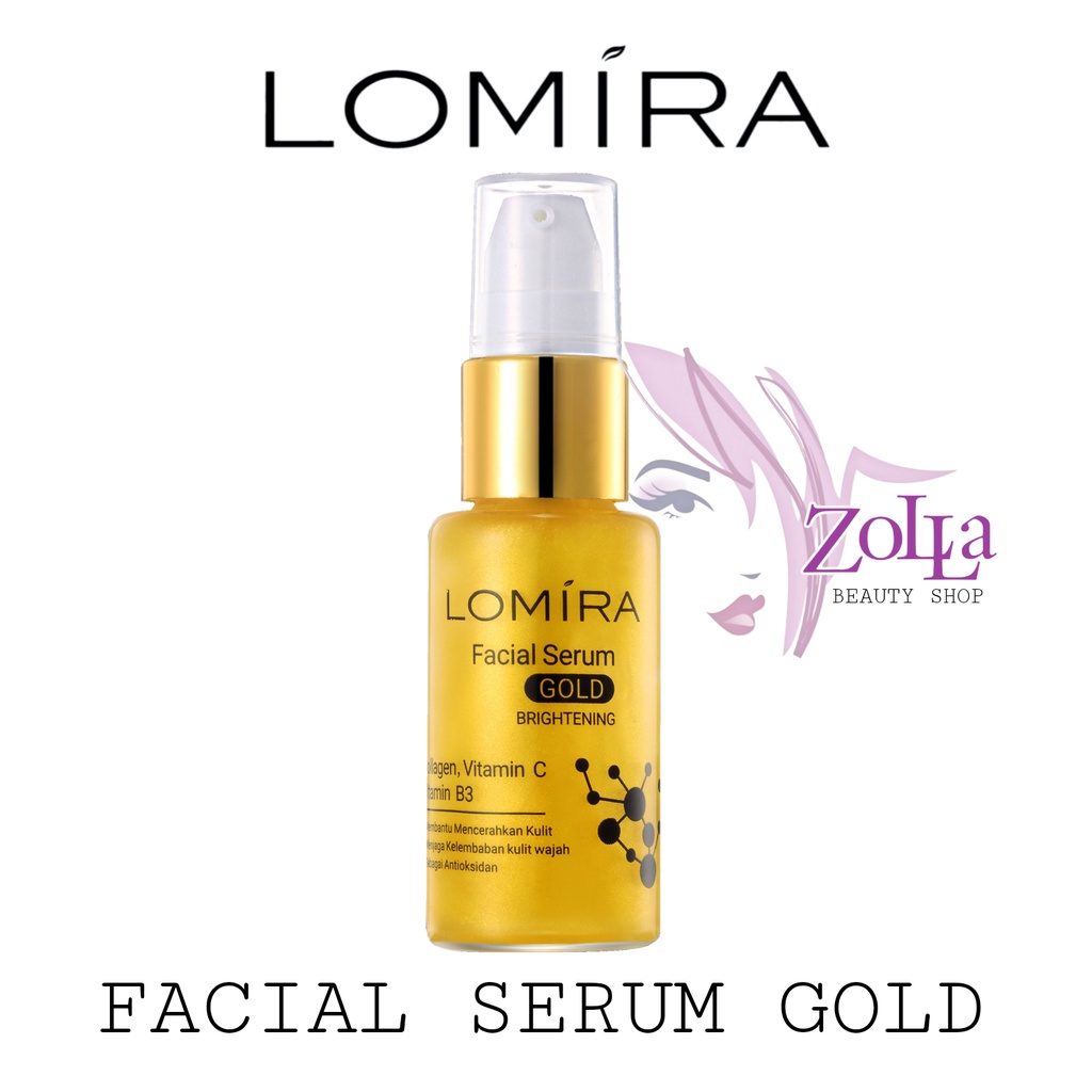 Jual LOMIRA FACIAL SERUM GOLD BRIGHTENING BPOM FACIAL SERUM GOLD