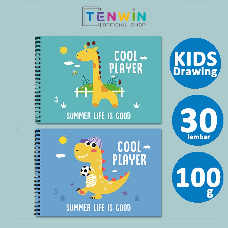 Jual Buku gambar anak, Buku gambar polos A4, Drawing book-Tenwin