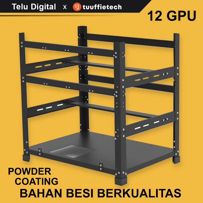 Jual Mining Rig Frame - Tuuffietech 12 Gpu Vga Open Air Casing ...