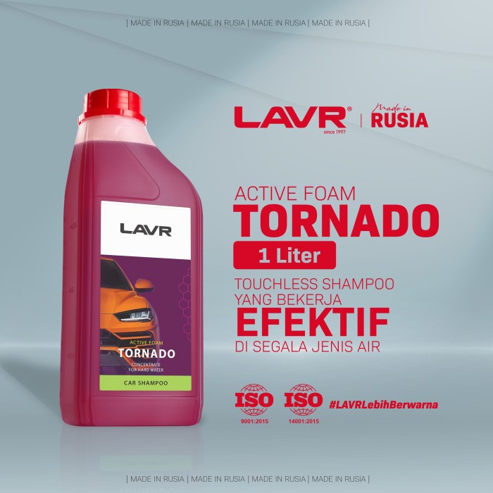 Jual TOUCHLESS SHAMPOO LAVR ACTIVE FOAM TORNADO 1 Liter (1Pcs) | Shopee ...