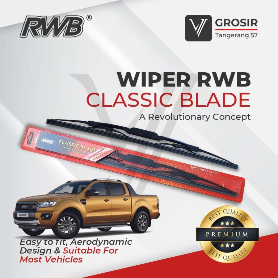 Jual Wiper FORD RANGER T6 2011 Classic Blade RWB | Shopee Indonesia