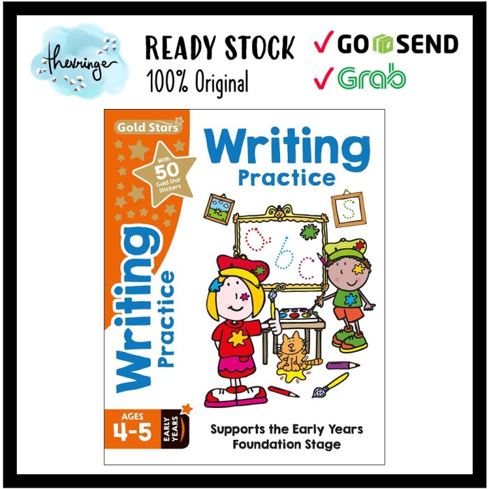 Jual Gold Stars Writing Practice Ages 4-5 Workbook / Exercise Book ...