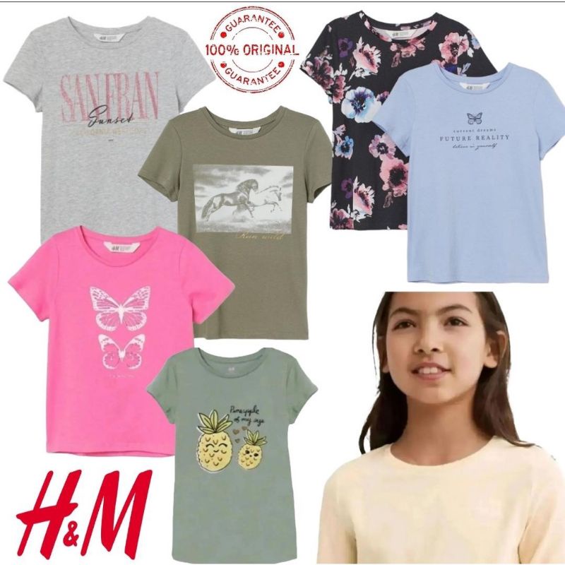 Jual Tshirt Girl H*M | Shopee Indonesia