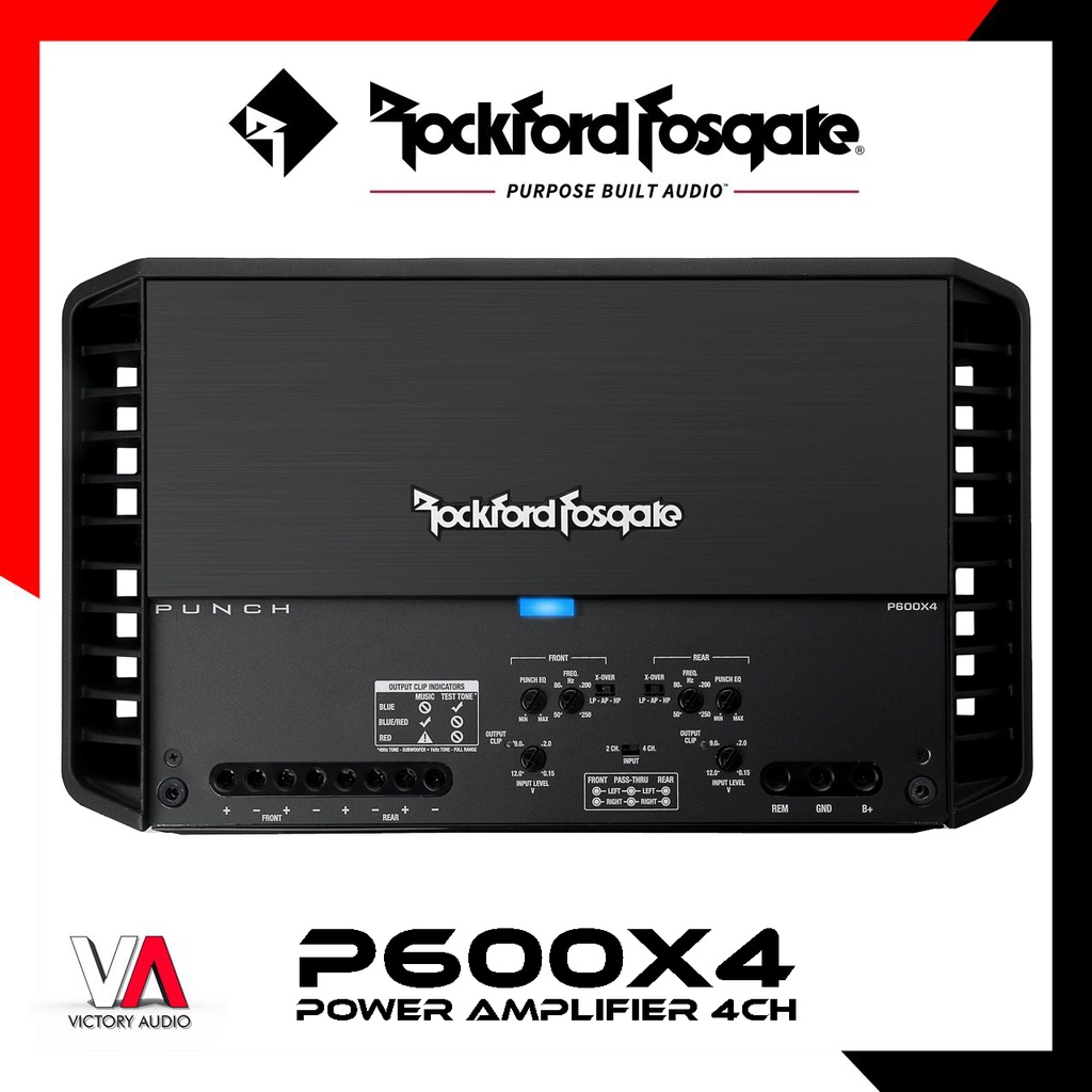 Jual Power Amplifier 4 Channel ROCKFORD FOSGATE P600x4 PUNCH SERIES ...