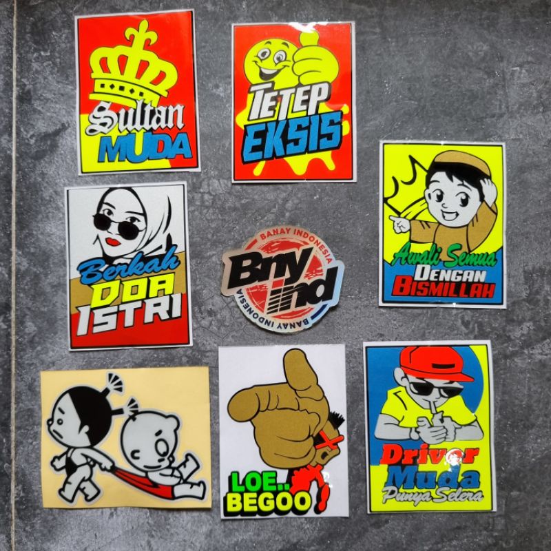 Jual STICKER Stiker DRIVER MUDA BERKAH DOA ISTRI SULTAN MUDA AWALAI ...