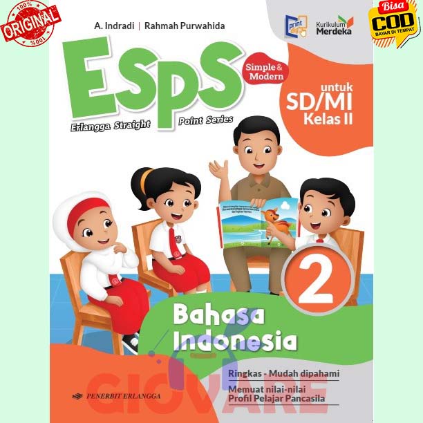 Jual BUKU ESPS BAHASA INDONESIA KELAS 2 ERLANGGA KURIKULUM MERDEKA ...