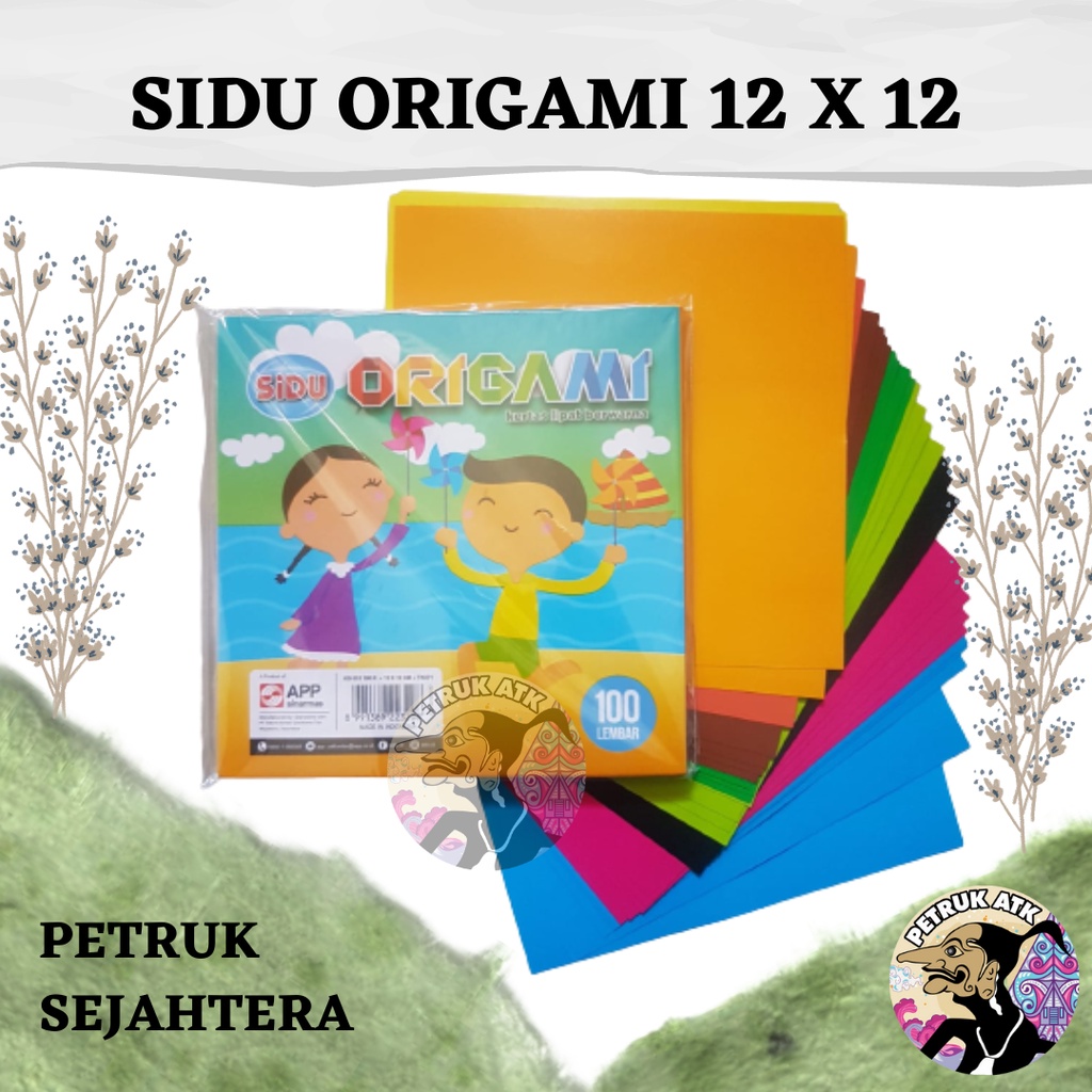 Jual Set Kertas Lipat Origami Sidu X Cm Lembar Shopee Indonesia