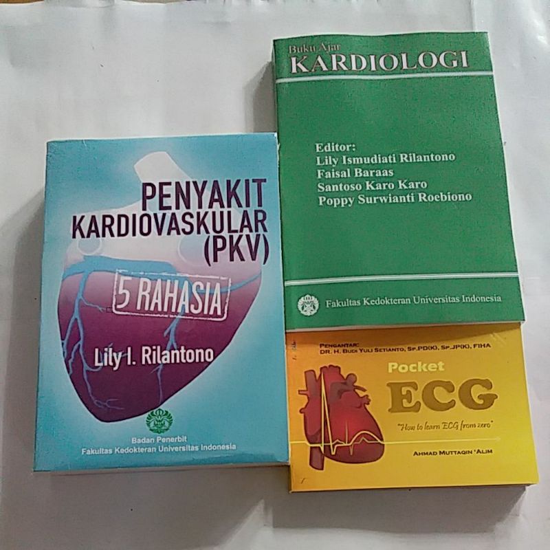 Jual PAKET BUKU PENYAKIT KARDIOVASKULAR PKV BUKU AJAR KARDIOLOGI POCKET ECG Shopee Indonesia