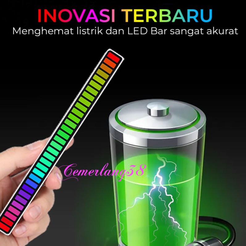 Jual Lampu Led Rgb H Voice Sound Control Audio Spectrum Indicator Bar Rythm Shopee Indonesia