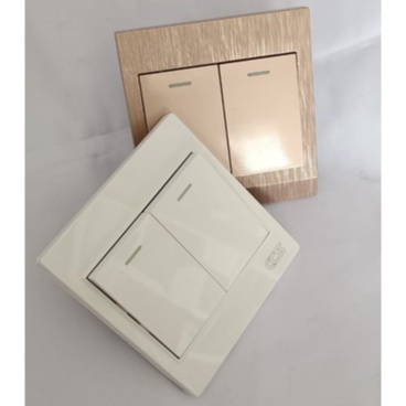 Jual CCS SAKLAR LAMPU / SAKLAR 2 GANG 1 ARAH | Shopee Indonesia