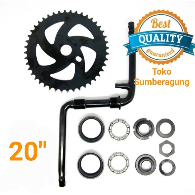 Jual Crank Set Gir Langsung Sepeda Bmx Piringan Langsung Sepeda Bmx Crank Set Ger Tengah