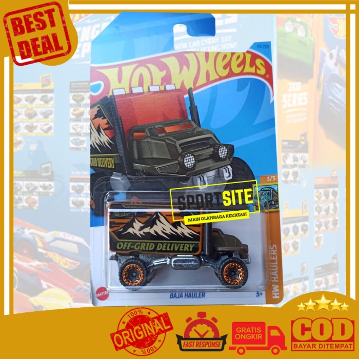 Jual Hot Wheels Baja Hauler Dark Grey Off Grid Delivery Haulers Ori Mattel Ajengg Shopee Indonesia 