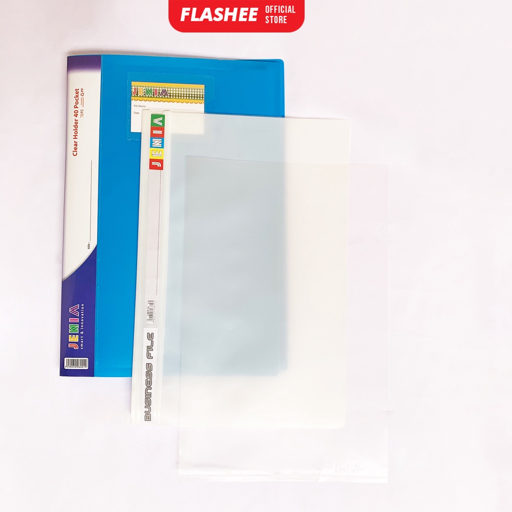 Jual Flashee Map Polos Bening Transparan Jenia Folio F4 Organizer ...