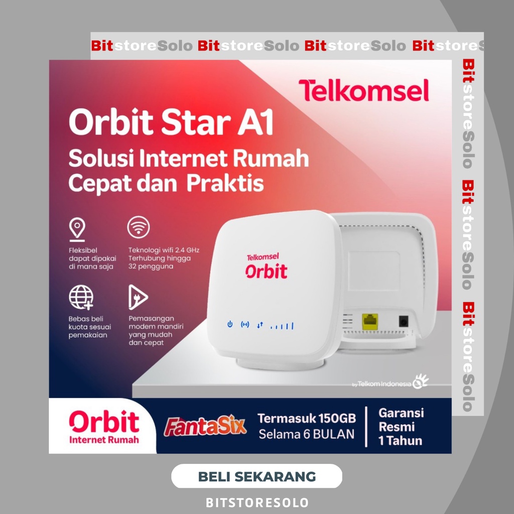 Jual ORBIT STAR A1 TELKOMSEL ROUTER MODEM WIFI 4G FREE 150GB | Shopee ...