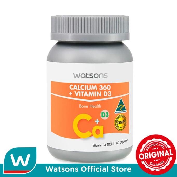 Jual Watsons Calcium 360Mg + Vitamin D3 60s Shopee Indonesia