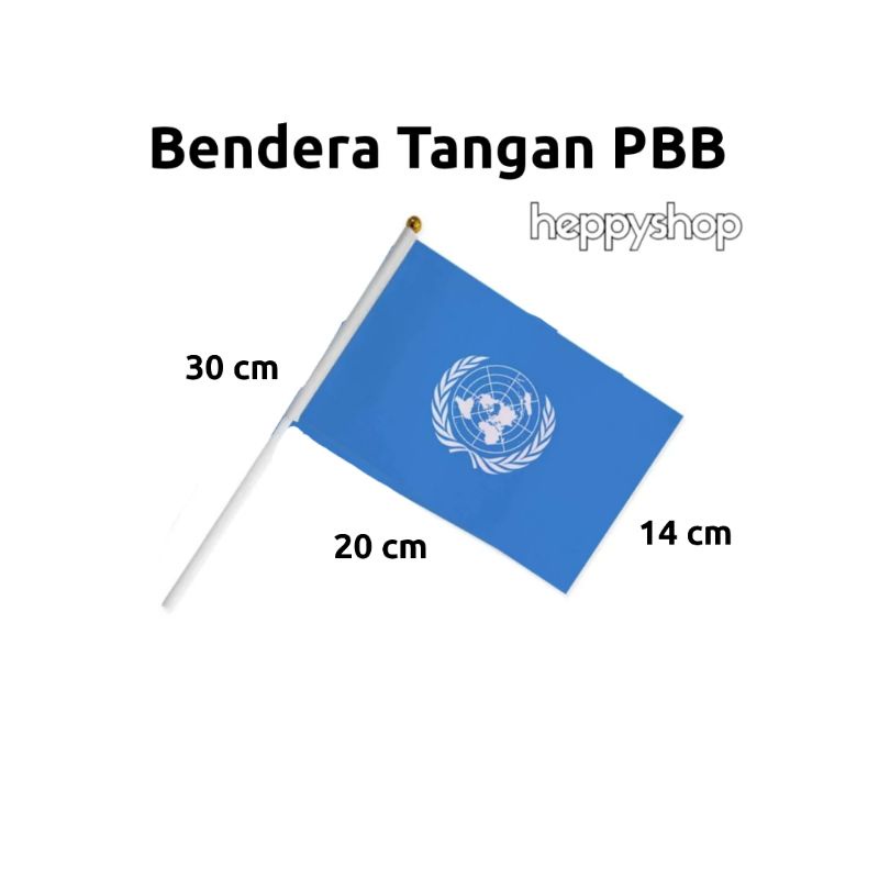 Jual Bendera Tangan Stik Pawai Negara PBB United Nation | Shopee Indonesia