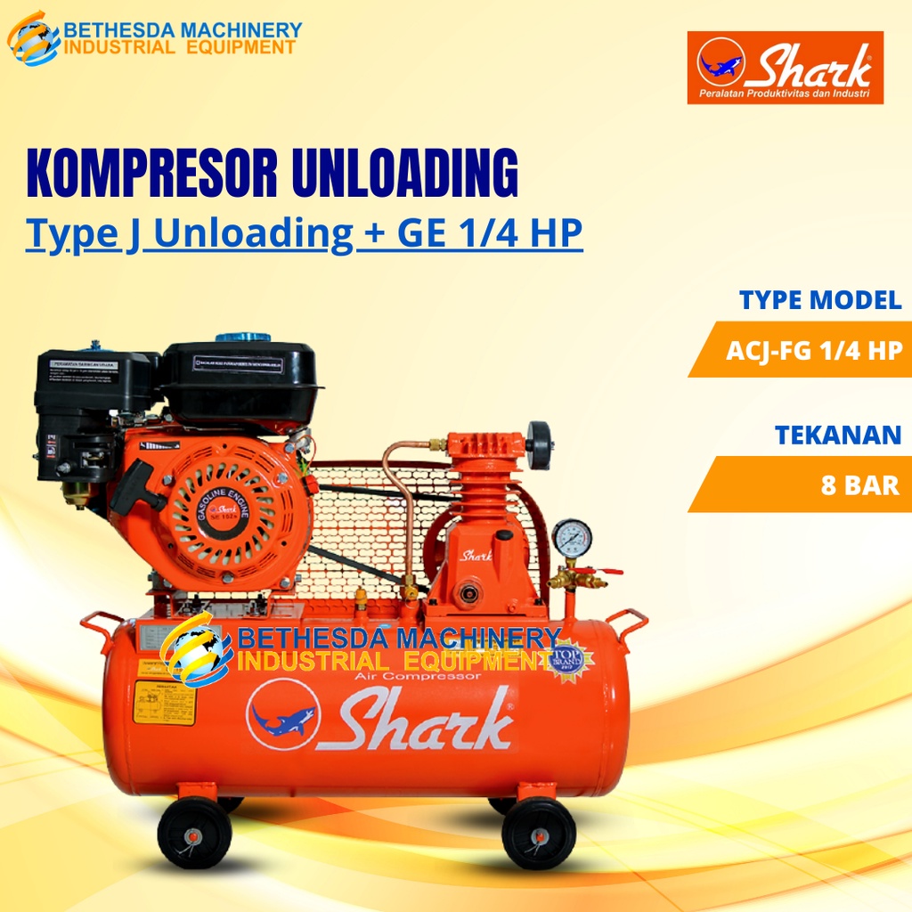 Jual Kompresor Angin / Air Compressor Unloading + GE 1/4 HP 1/2HP 1HP
