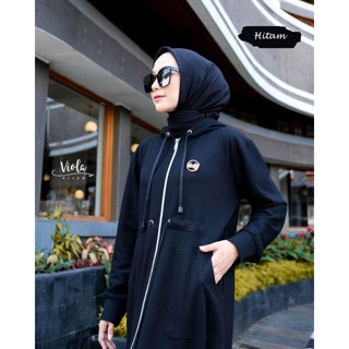 Dress hot sale hoodie muslimah