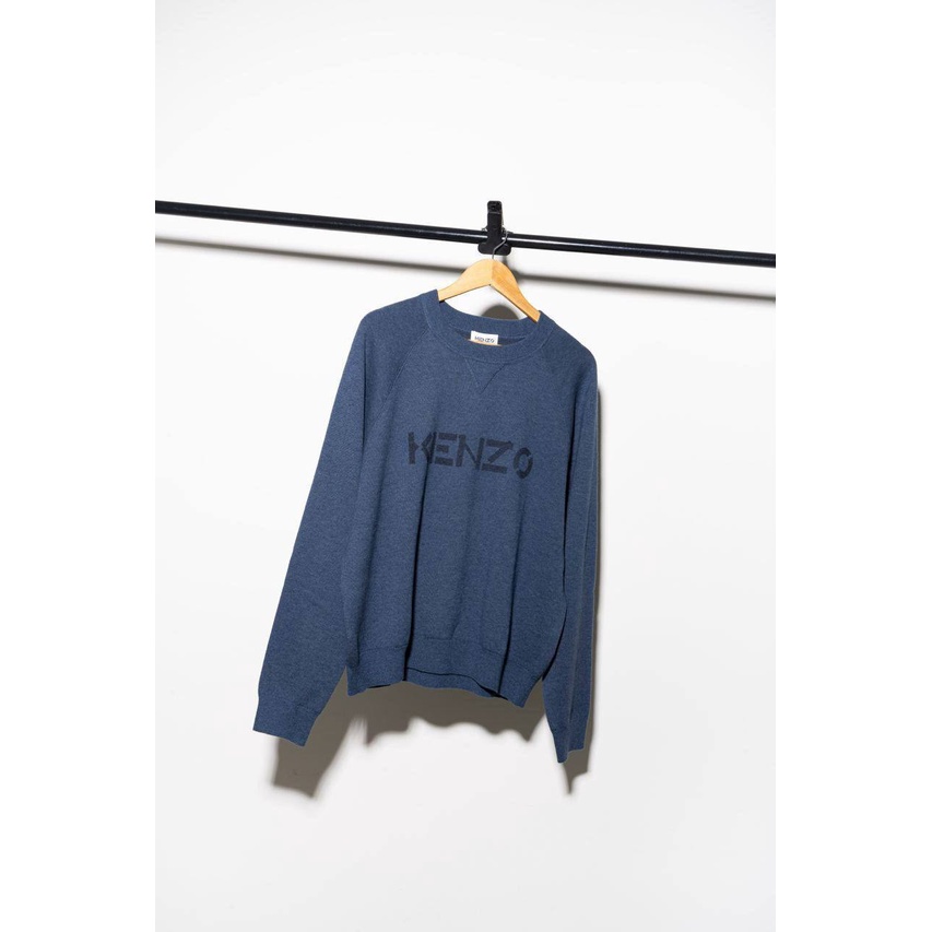 KENZO Logo print wool sweater MEN