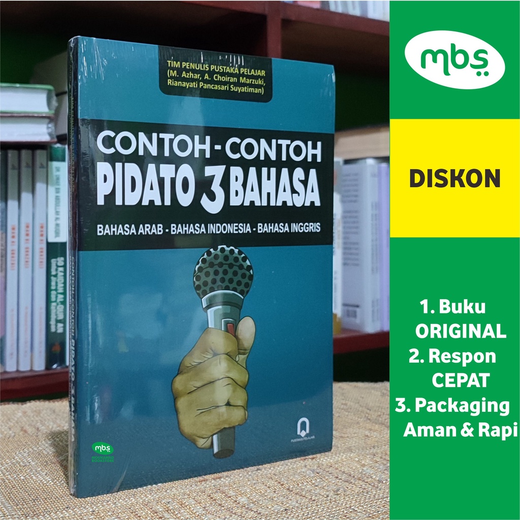 Jual BUKU CONTOHCONTOH PIDATO 3 BAHASA Bahasa Arab Bahasa