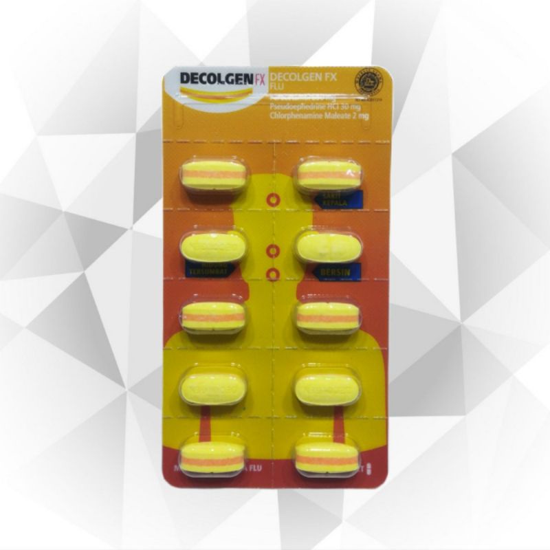 Jual Decolgen FX 1strip isi 10 tablet obat untuk flu | Shopee Indonesia