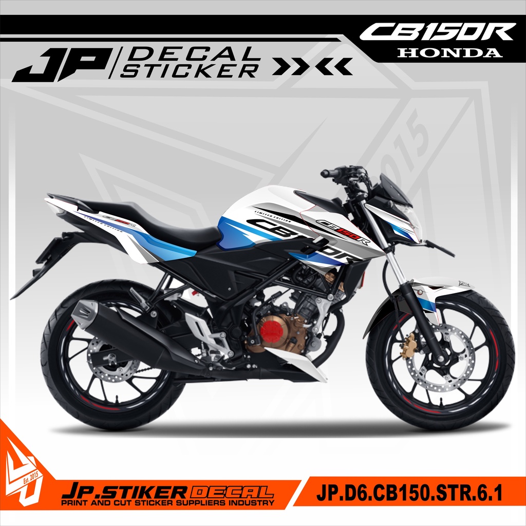 Jual Stiker Motor CB 150R NEW Fullbody Dekal Sticker Variasi CB 150R 2016 2019 Streetfire JP D6 006 Shopee Indonesia