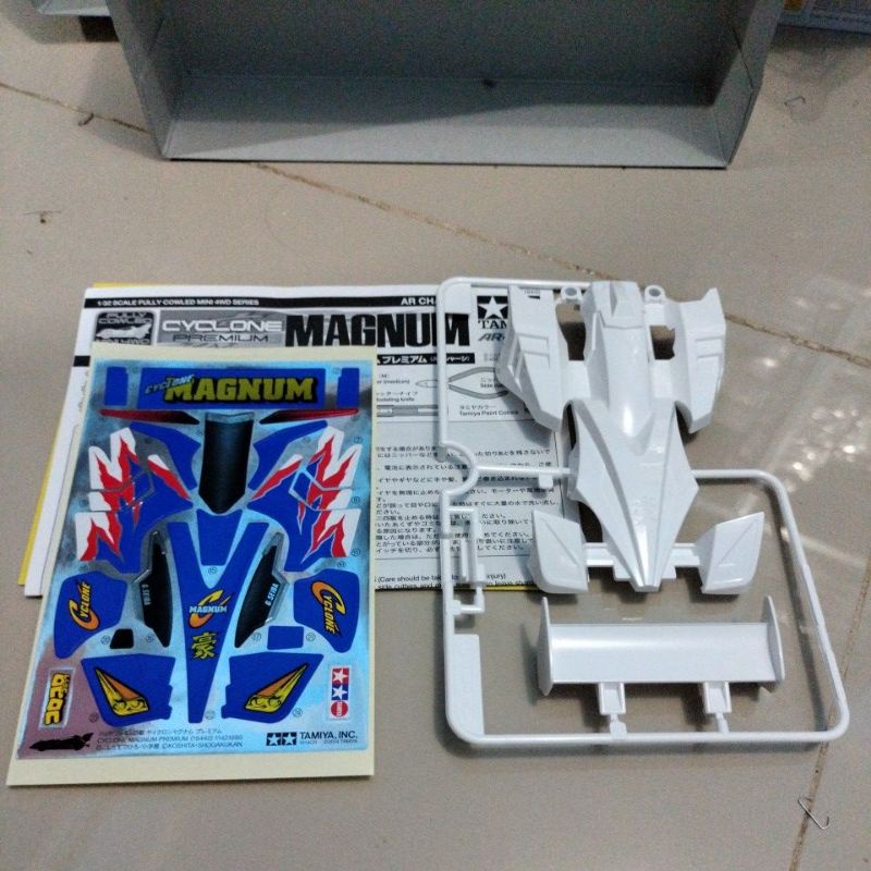 Jual Tamiya Bodi /Body Cyclone Magnum Premium + Decal | Shopee Indonesia