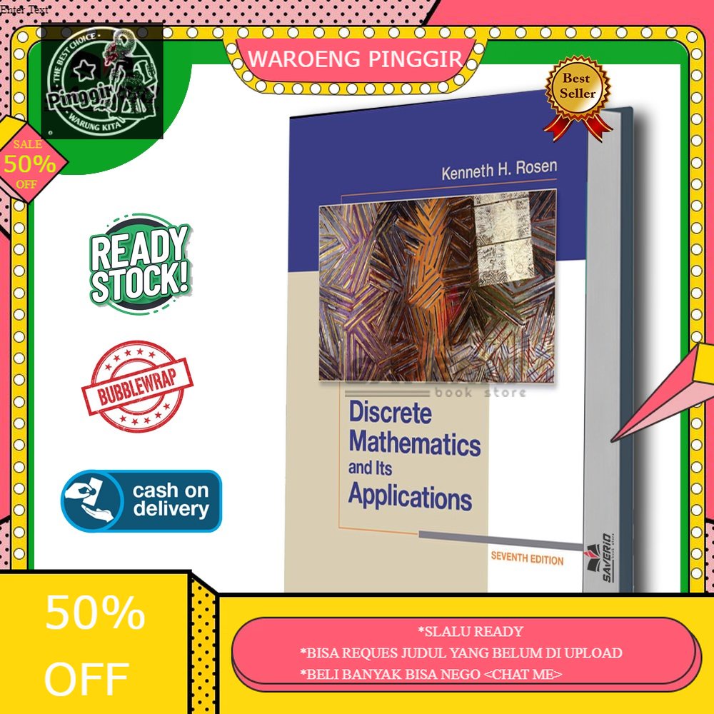 Jual buku discrete mathematics and its applications by kenneth rosen