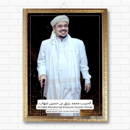 Jual Poster Poto Bingkai Habib Ri Zieq Syihab Poster Habib Ri Zieq