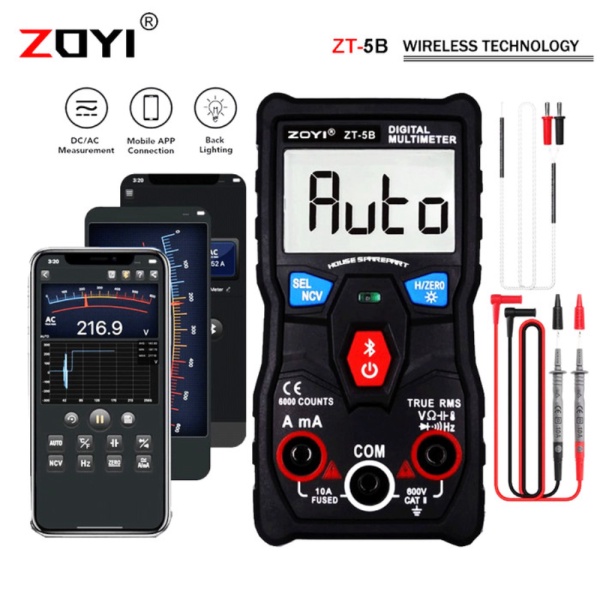 Jual Dijual Zoyi ZT-5B Smart Avometer Multitester Multimeter 60MQ ...