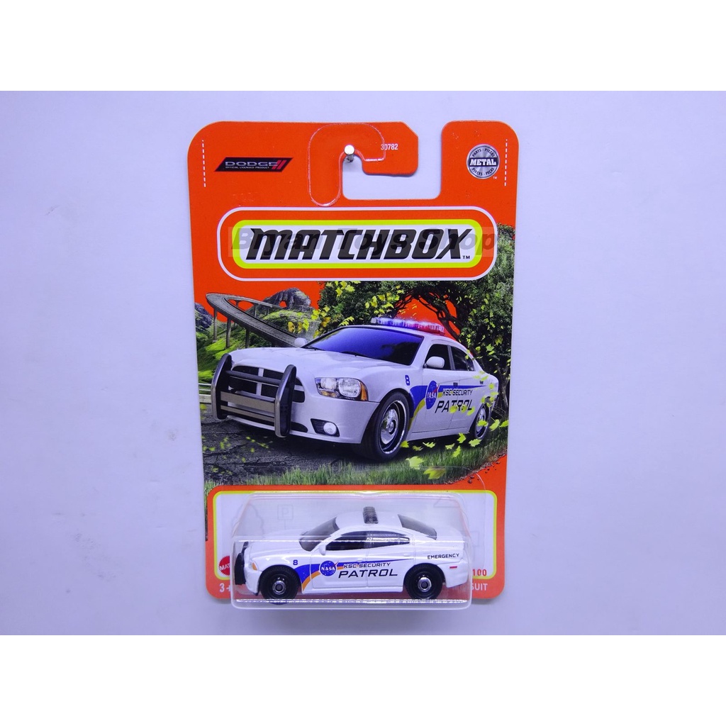 Matchbox Dodge Charger Pursuit, Blanco [KSC Security Patrol] 86/100