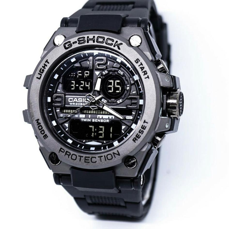Jual Promo JAM TANGAN PRIA GSHOCK GST 8600 KEPALA BESI G SHOCK GST8600 METAL STRAP RUBBER ANTI AIR Shopee Indonesia