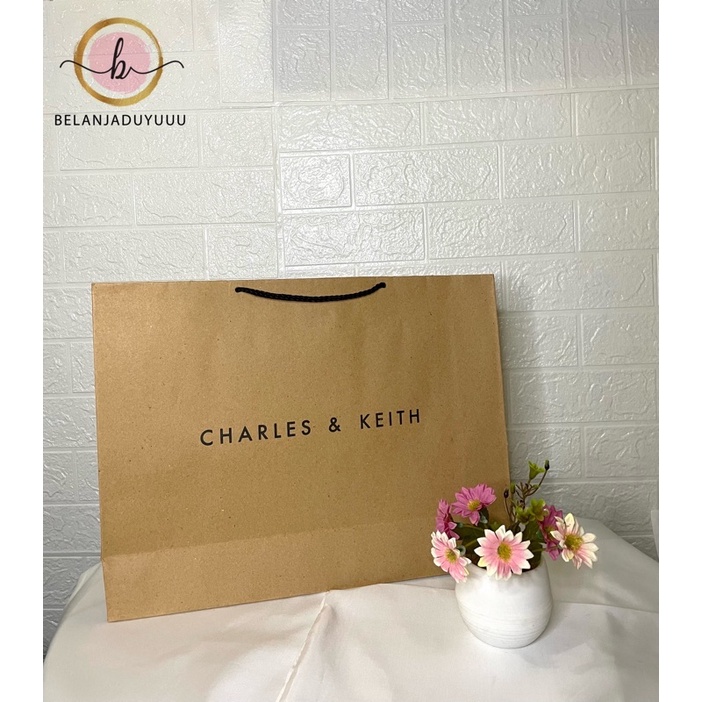 Paper Bag Charles And Keith Coklat