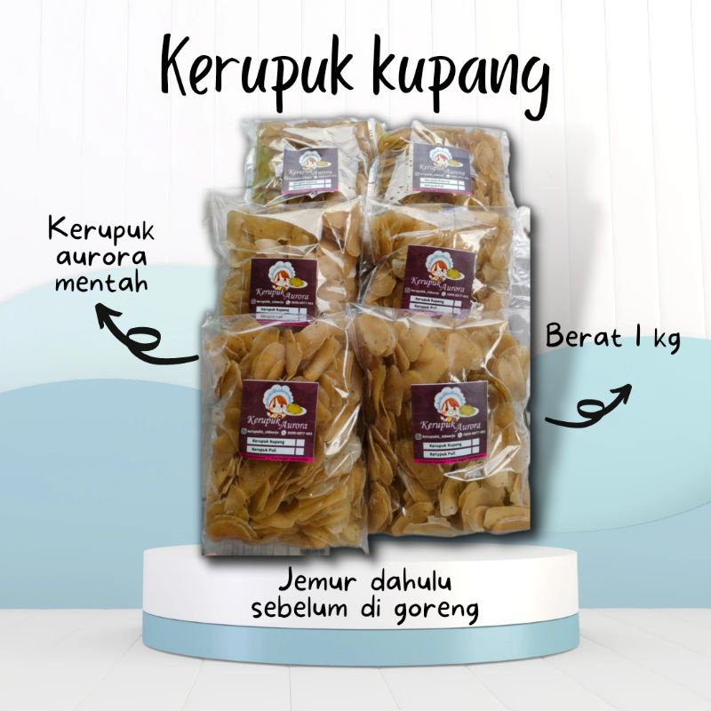 Jual Kerupuk Kupang Sidoarjo Mentah Kemasan 1kg Shopee Indonesia