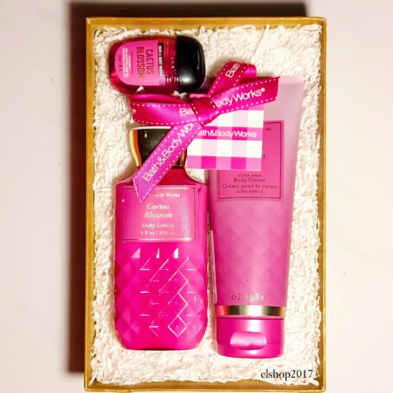 Jual ONSALE! ️ BBW CACTUS BLOSSOM GIFT SET PAKET BATH & BODY WORKS A SWEET CRISP TROPICAL OASIS