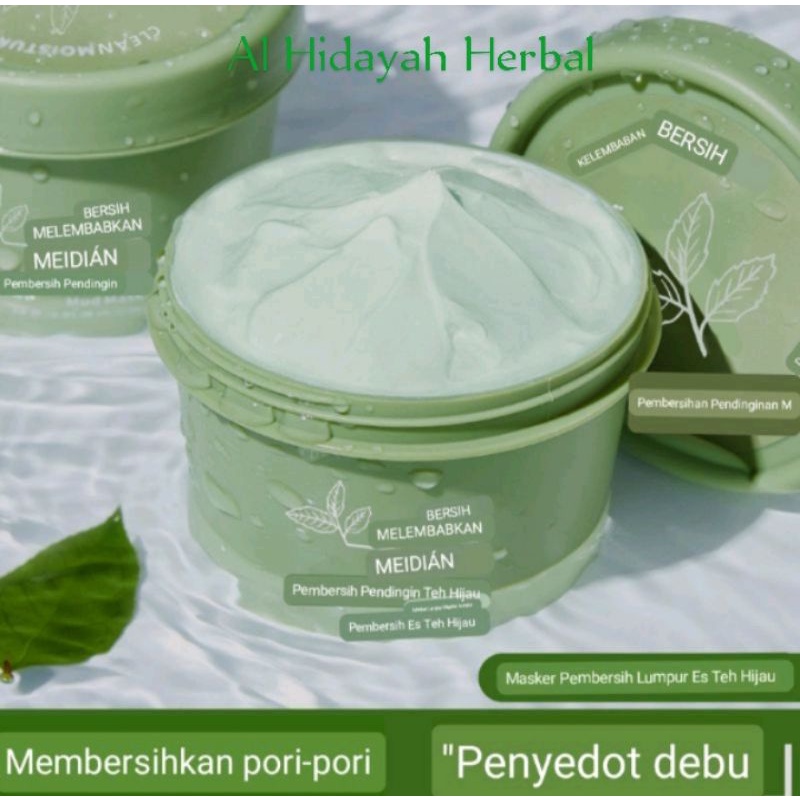Jual Meidian Masker Wajah Green Tea Clay Mask (Pore Clean Clay Mask