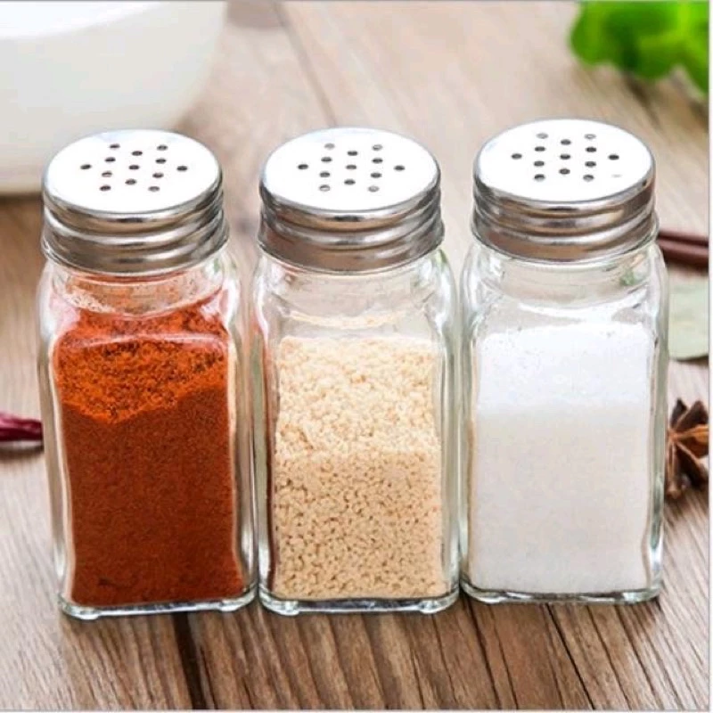 [UNIK88] Botol bumbu Garam Merica lada cabe rempah botol kaca | AutoStock