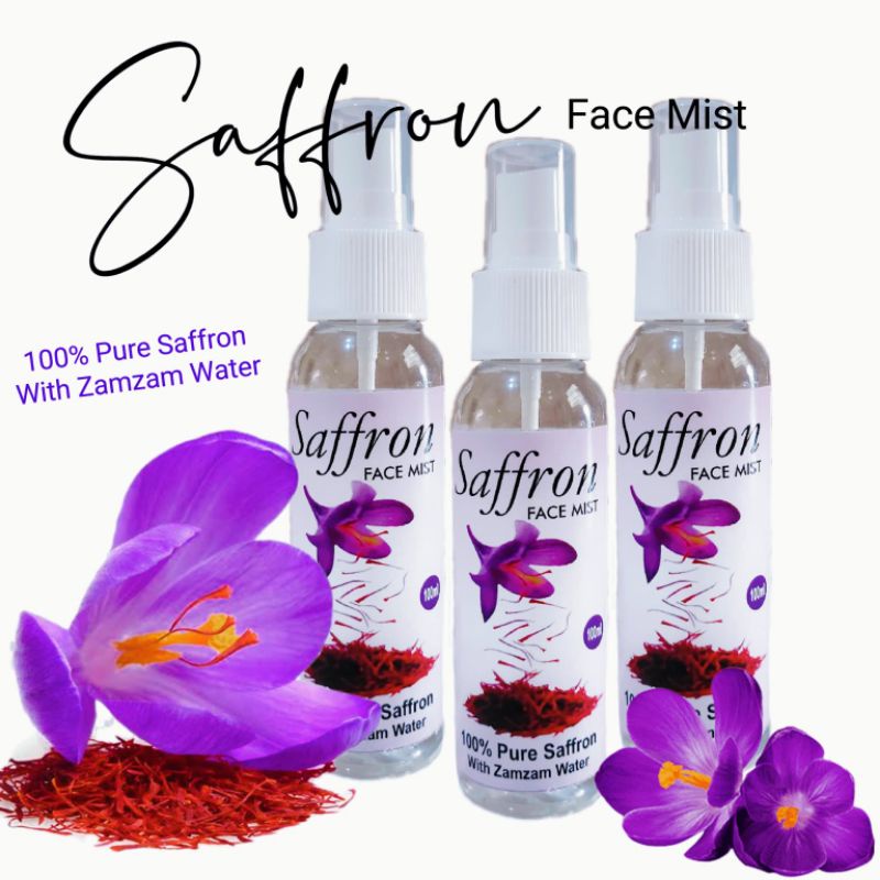 Jual Saffron Face Mist 100% Pure Saffron With Zamzam Water + Rose ...