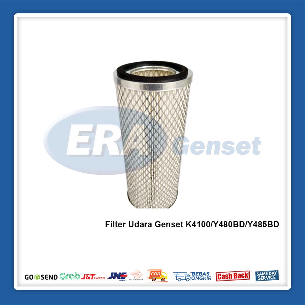 Jual Filter Udara Genset K4100/Y480BD/Y485BD Diameter 6 cm Panjang 25 ...