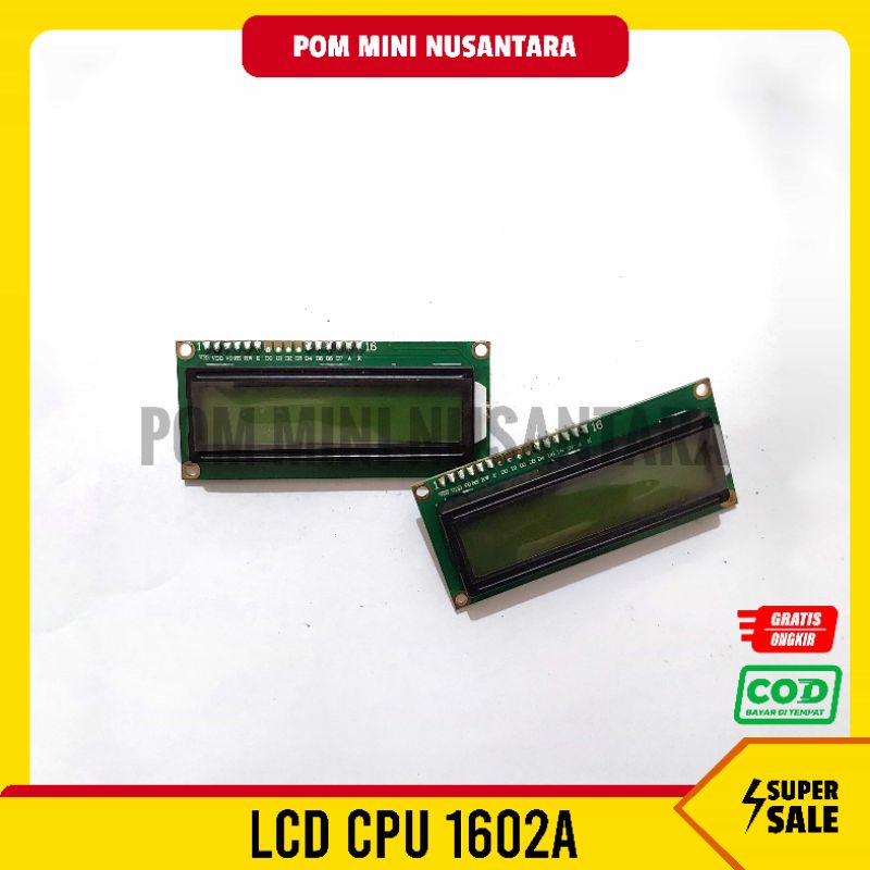 Jual Pom Mini Nusantara - Lcd Cpu 1602A dan Soket Female atau Male ...