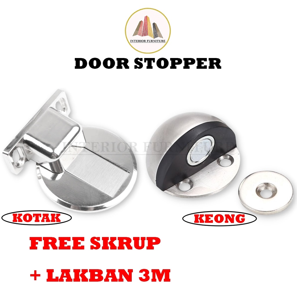Jual Door Stopper Bulat Stainless | Penahan Pintu Model Bulat Keong ...