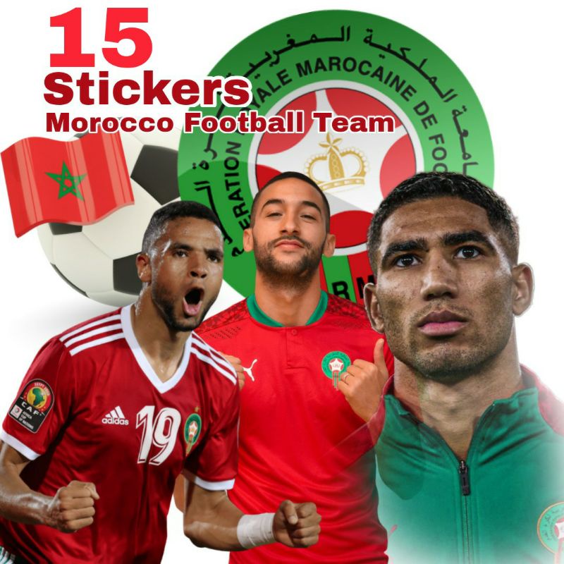 Jual Stiker set Maroko Piala Dunia Qatar Sticker Morocco | Shopee Indonesia