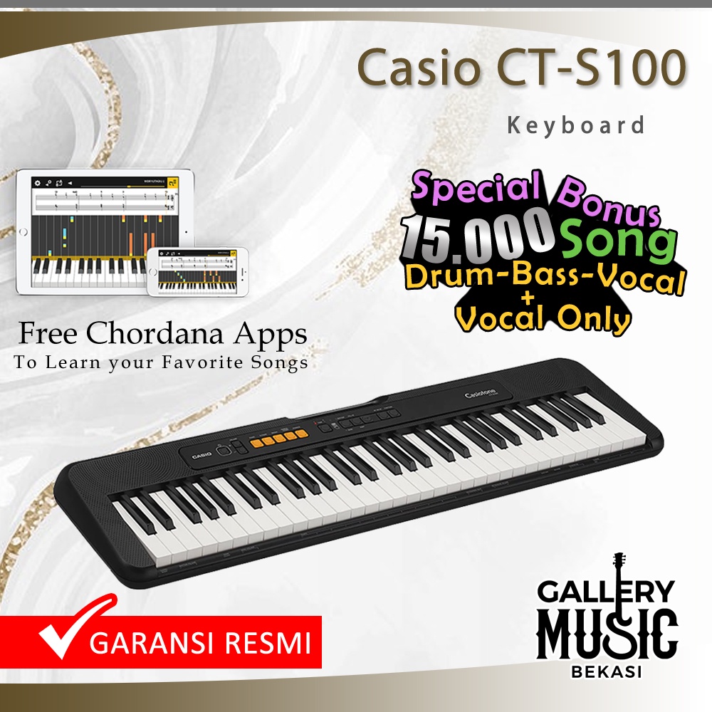 Jual Casio CT S100 Keyboard CTS 100 CTS100 Garansi Resmi