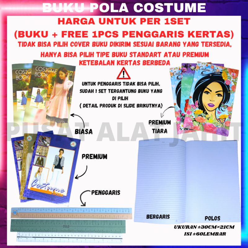 Jual Buku Kostum Costum Belajar Gambar Menggambar Jahit Menjahit