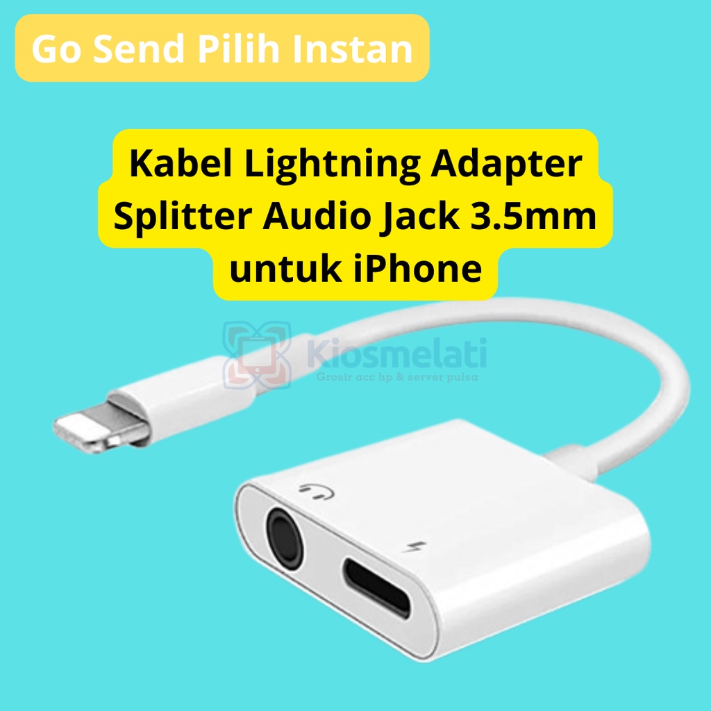 Jual Spliter Lightning iphone 2in1 Converter Iphone Adaftor Converter ...