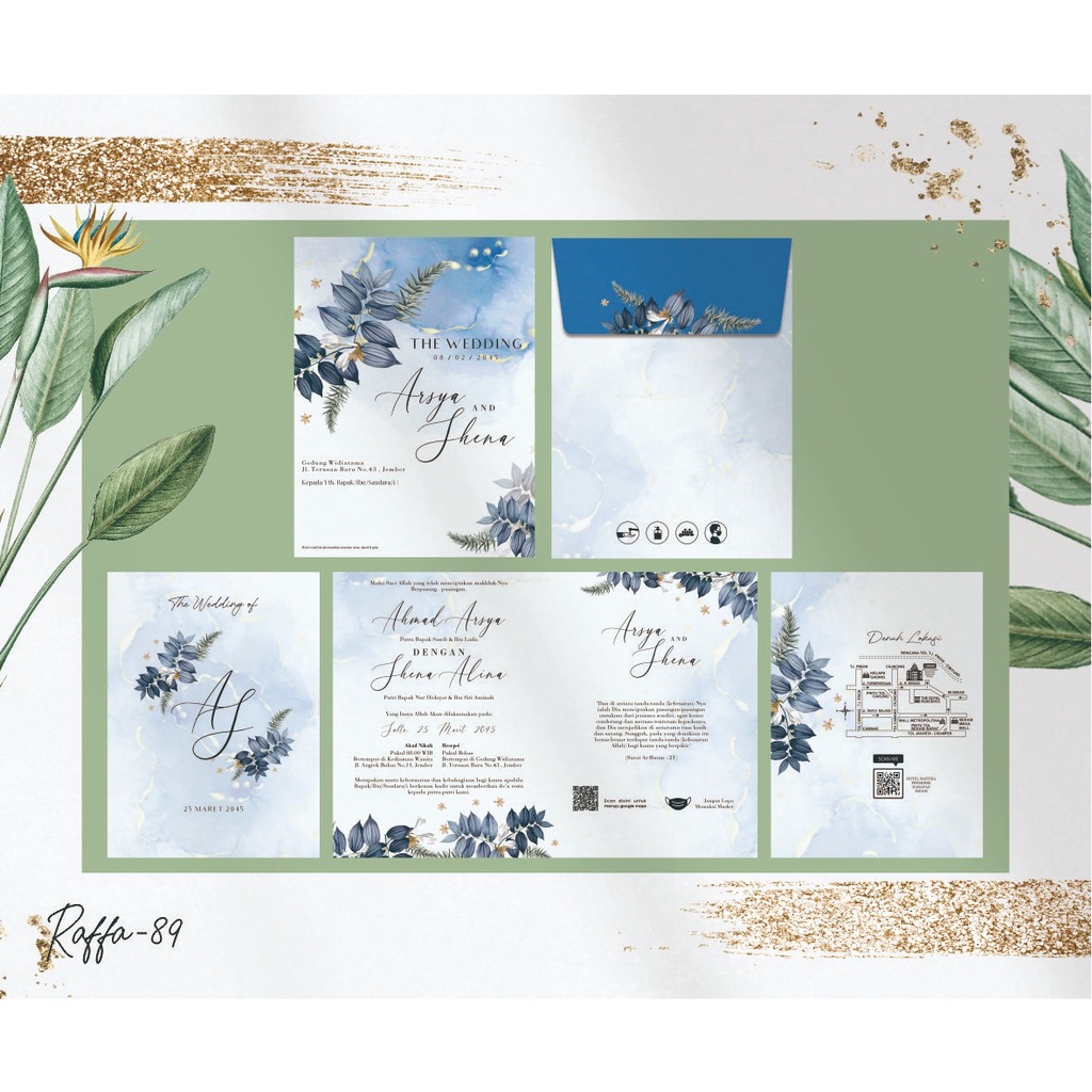 Jual Raffa 89 (Amplop + isi) Blanko Undangan | Undangan Murah | Blangko ...
