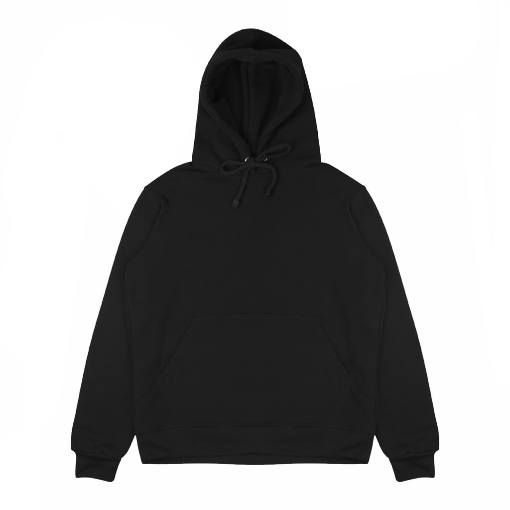 Jual Buffback Sweater Hoodie Polos Hitam Shopee Indonesia