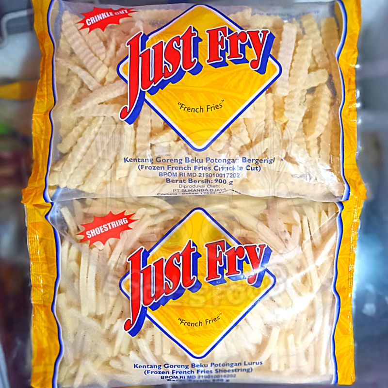 Jual Just Fry Shoestring 900g/Just Fry Crinkle Cut 900g/Just Fry